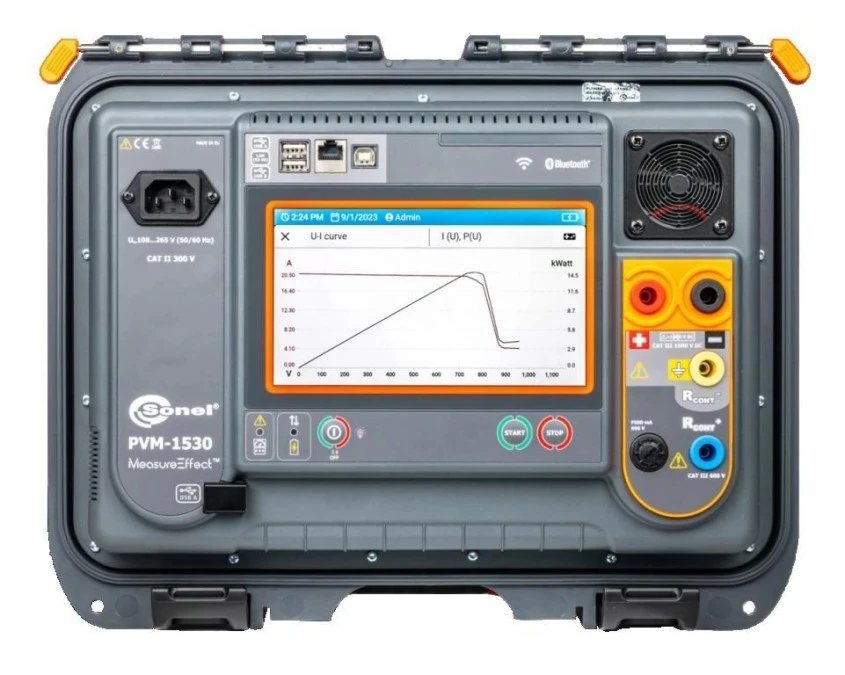 Miernik instalacji fotowoltaicznych CAT III 1500V DC, CAT III 600V IP65 PVM‑1530 WMPLPVM1530 - obrazek 2