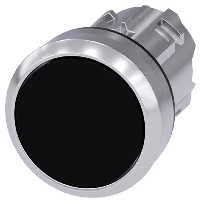 Napęd przycisku 22mm czarny płaski bez samopowrotu metalowy IP69k SIRIUS ACT 3SU1050‑0AA10‑0AA0 - obrazek 3