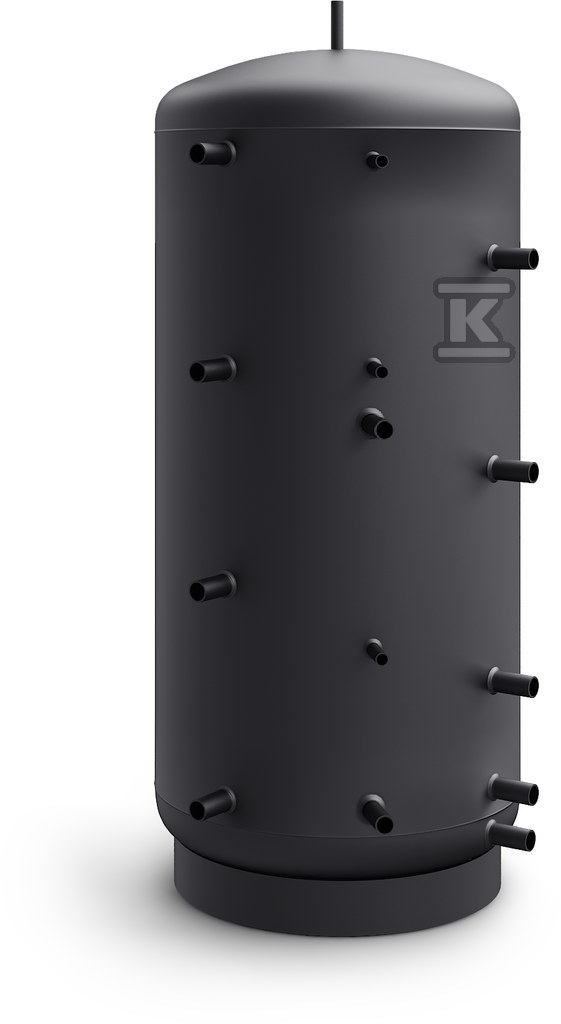 Zbiornik buforowy SG(B) czarny 1000L, nieocieplony, wężownica spiralna 76-100000 - obrazek 1