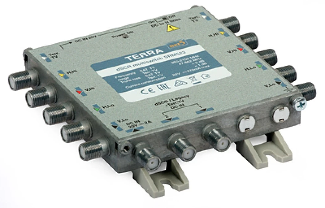 Multiswitch przelotowy SRM‑523 Terra z AGC ‑ klasa A z aktywnym torem TV system Digital SCR/Unicable - obrazek 1