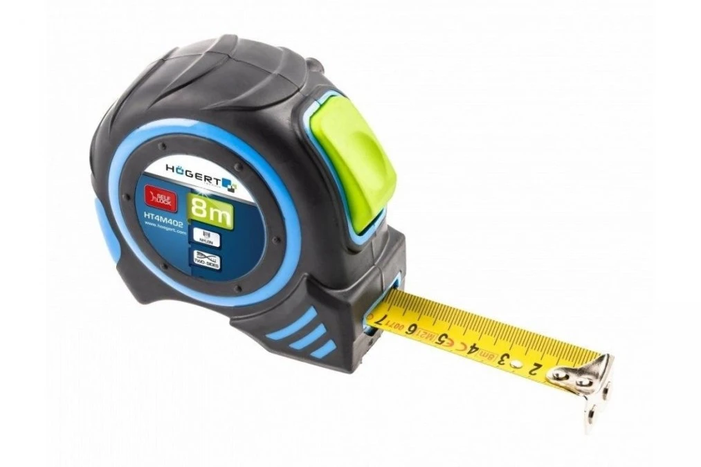 Miara zwijana 8m 25mm auto stop nylon z magnesem - obrazek 1