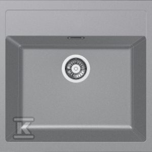 Zlewozmywak wbudowywany Tectonite® Sirius SID 610 Kamienny Szary 114.0476.406 Zlewozmywak wbudowywany Tectonite® Sirius SID 610 Kamienny Szary 114.0476.406