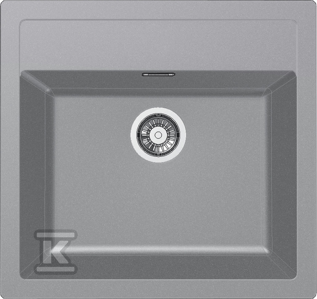 Zlewozmywak wbudowywany Tectonite® Sirius SID 610 Kamienny Szary 114.0476.406 - obrazek 1