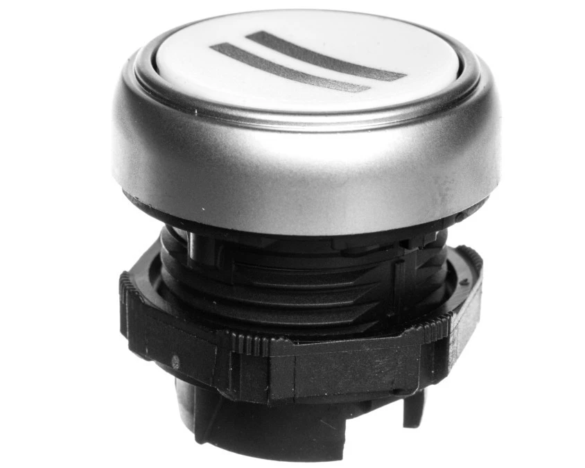 Napęd przycisku 22mm biały z samopowrotem bez adaptera symbol /II/ LPCB1128 - obrazek 2