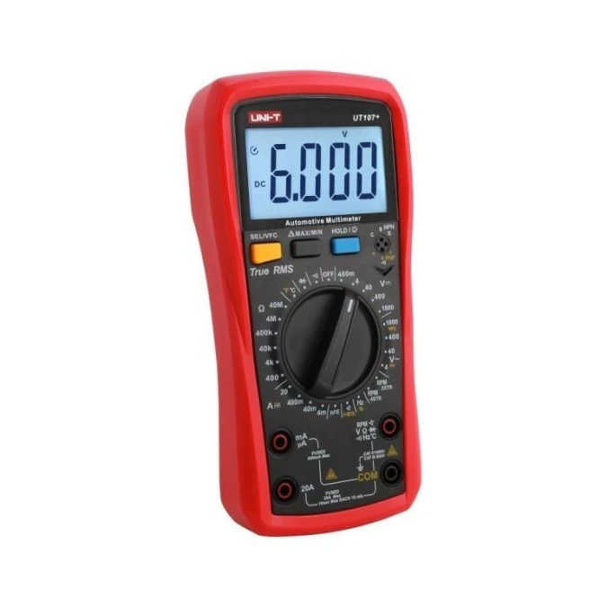 Miernik cyfrowy motoryzacyjny TrueRMS 1000 VAC/DC UT‑107+ - obrazek 1