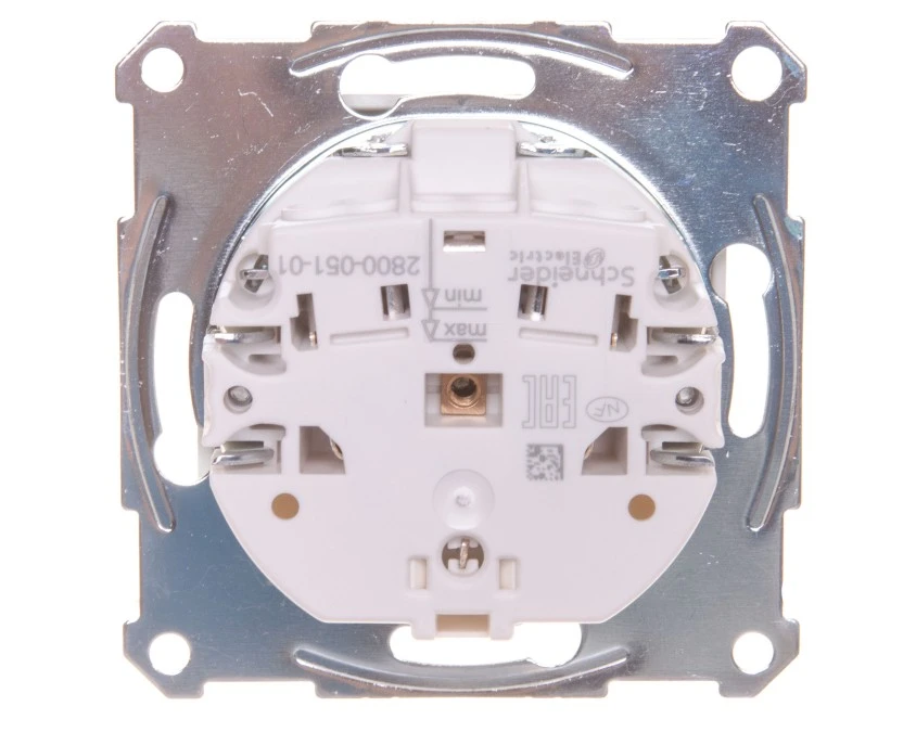 Merten System M Gniazdo pojedyncze z/u 16A IP20 z przesłonami aluminium MTN2500‑0460 - obrazek 2