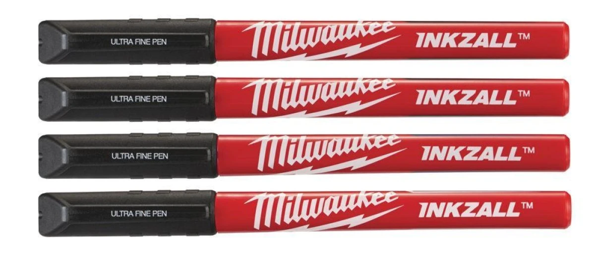 Markery budowlane, cienkie 0,6mm czarne, w blistrze 48223164 /4szt./ - obrazek 1