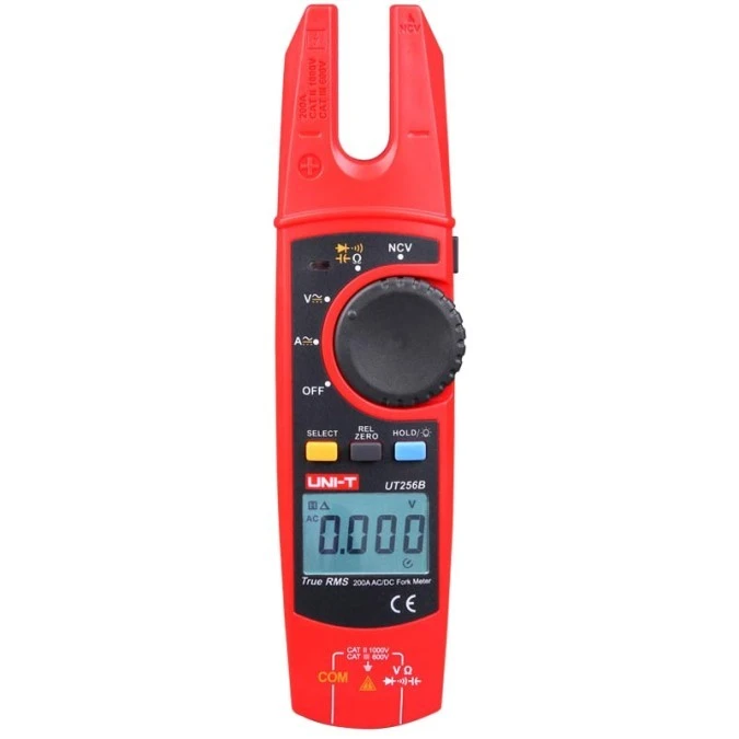 Miernik cęgowy Fork Meter, otwarte cęgi 14,7mm, 200A, True RMS, NCV UT‑256B - obrazek 1