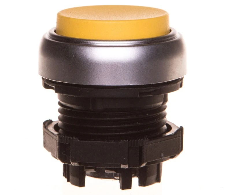 Napęd przycisku 22mm żółty bez samopowrotu bez adaptera LPCQ205 - obrazek 2