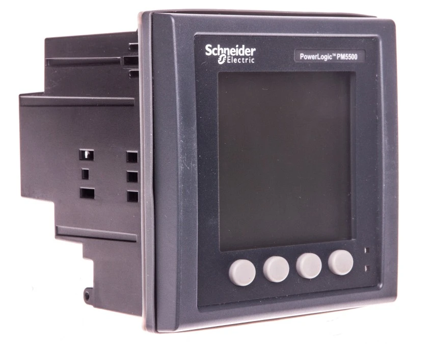 Miernik parametrów sieci (U, I, P, Q, f, PF, E) 5/1A przekładnik 100‑415V AC Ethernet Modbus MID tablicowy 96x96mm METSEPM5561 - obrazek 1