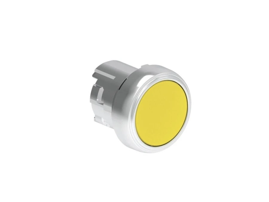 Metalowy przycisk fi22mm kryty dwustanowy Żółty LPSQ105 - obrazek 1