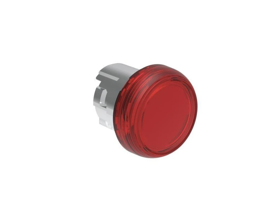 Metalowa głowica lampki 22mm Czerwona LPSL4 - obrazek 1