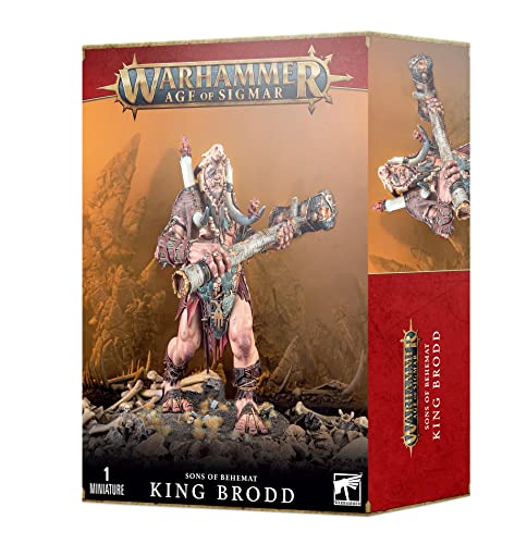 Warhammer Age OF Sigmar SONS BEHEMAT: KING BRODD Games Workshop