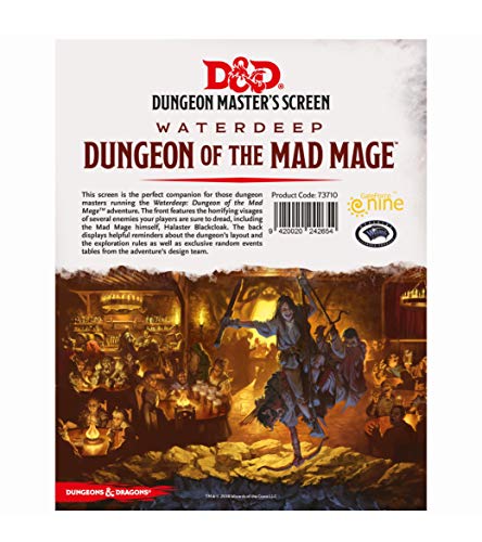 Gale Force Nine 73710 D&D Waterdeep Dungeon of the Mad Mage DM Screen