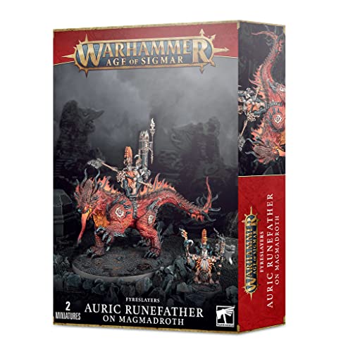 Games Workshop Fyreslayers Auric Runefather na Magmadroth - obrazek 1