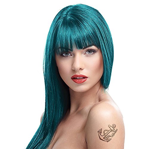 Crazy Colour Semi Permanent Hair Color Cream 100 ml (Peacock Blue 45) - obrazek 1