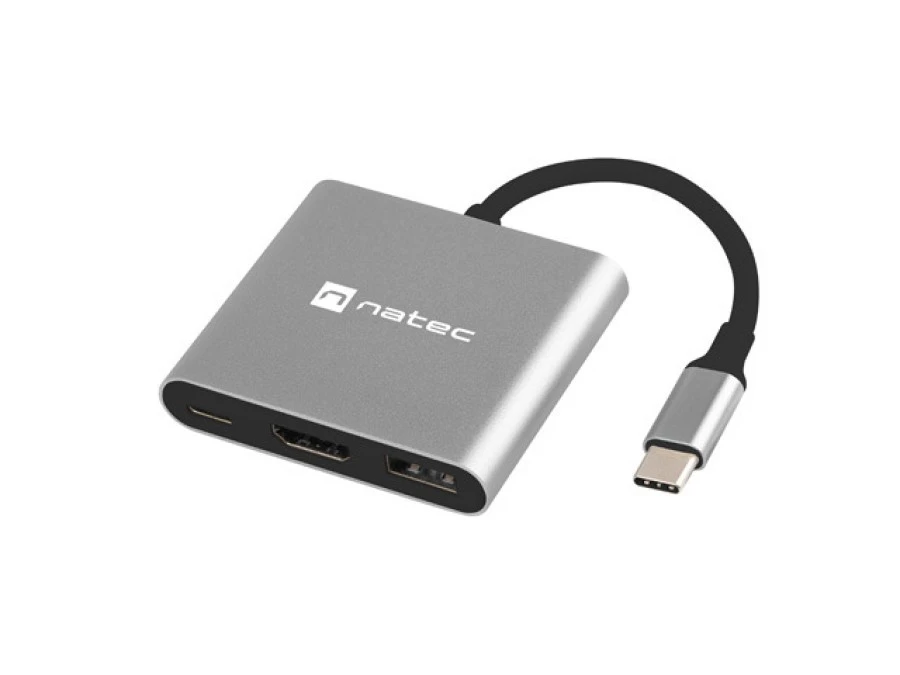 MULTI PORT NATEC FOWLER MINI USB‑C PD, USB 3.0, HDMI 4K, NMP‑1607 - obrazek 1