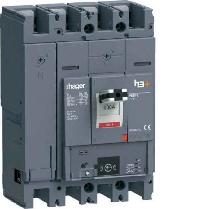 MCCB Wyłącznik mocy h3+ P630 Energy 4x630A 70kA HEW631NR - obrazek 1