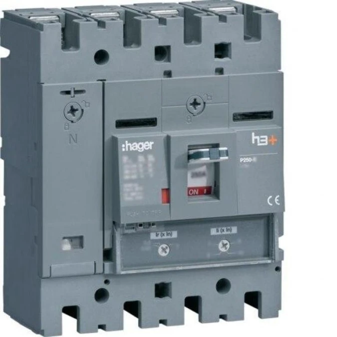MCCB Wyłącznik mocy h3+ P250 4P 125A 40kA TM HNT127DR - obrazek 1