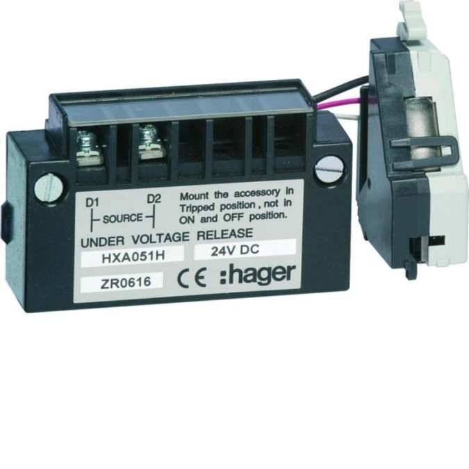 MCCB Wyzwalacz podnapięciowy zwłoczny x160‑P160‑x250‑P250‑x630‑P630 24VDC HXA051H - obrazek 1