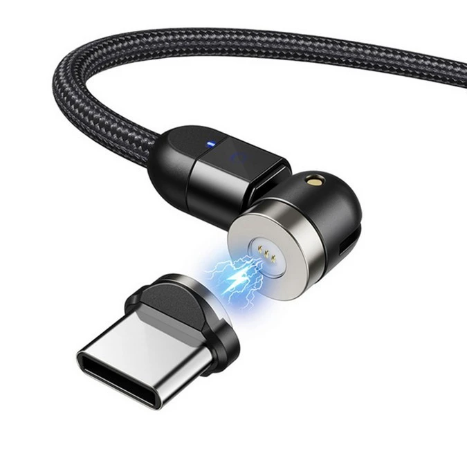MCE474 Magnetyczny kabel USB z adapterem USB typu C 1 m