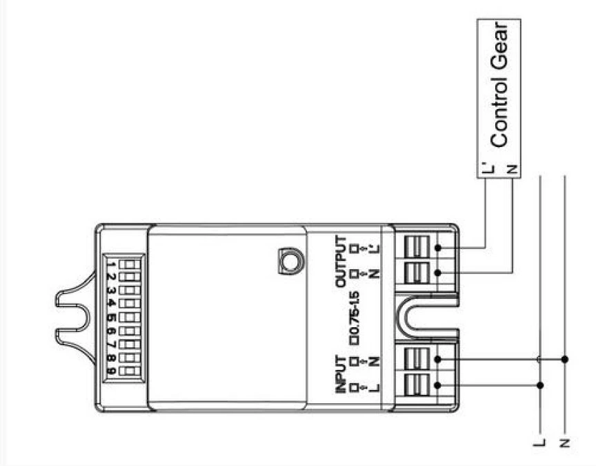 MERRYTEK czujnik ruchu / zmierzchu, On/Off, 220‑240Vac MC030S‑L - obrazek 3