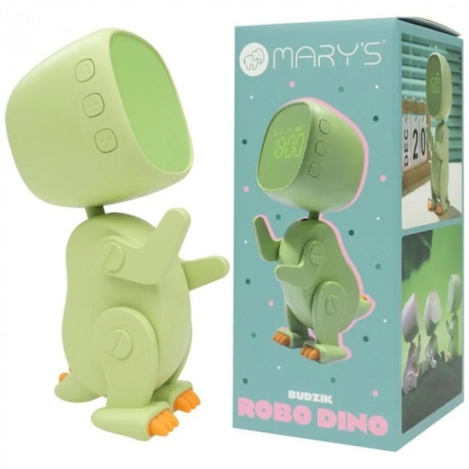 MARYS budzik Robo Dino zielony MW61059 - obrazek 3
