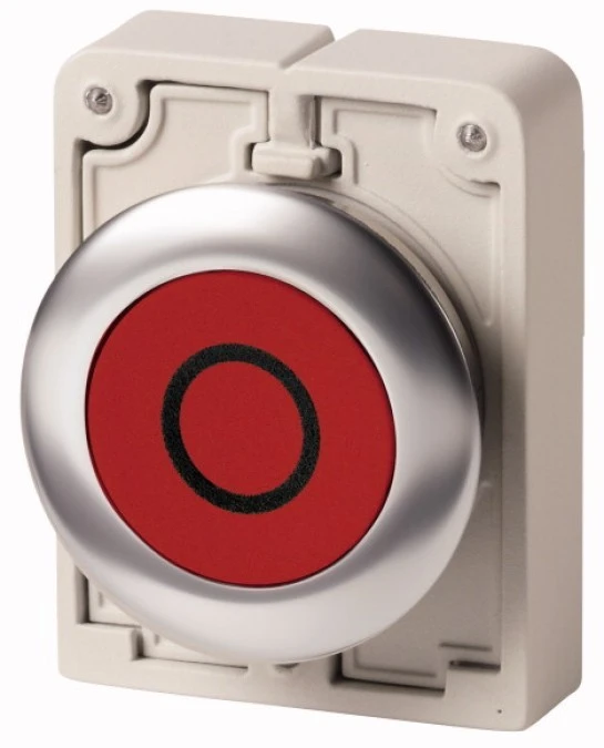 Napęd przycisku 30mm płaski czerwony /O/ bez samopowrotu M30C‑FDR‑R‑X0 182936 - obrazek 1