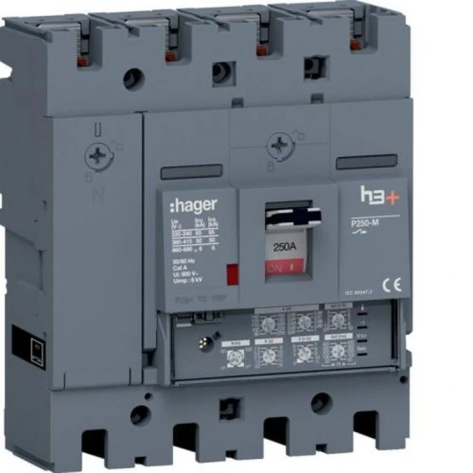 MCCB Wyłącznik mocy h3+ P250 4P 250A 50kA LSI HMT251JR - obrazek 1