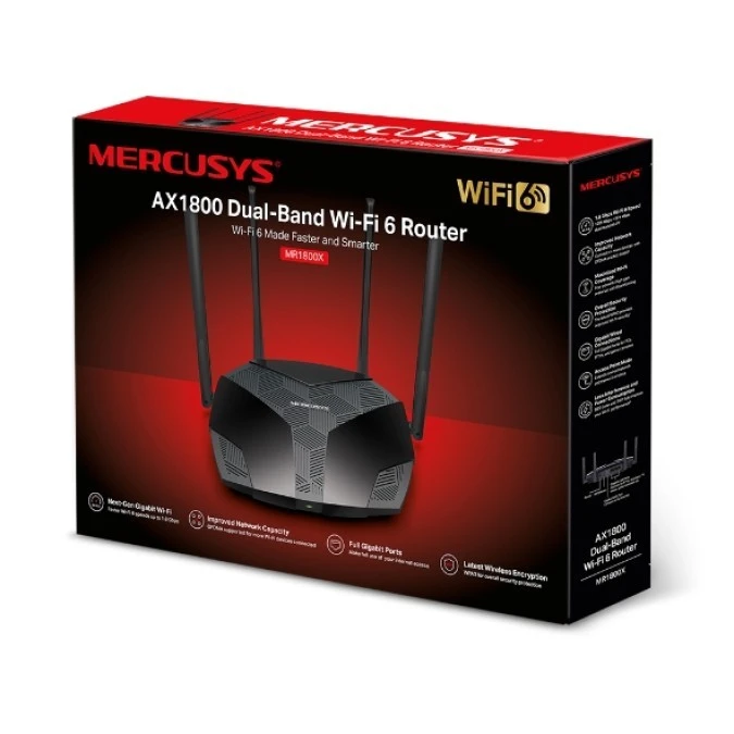 MERCUSYS MR1800X AX1800 DUAL BAND WIRELESS ROUTER - obrazek 3