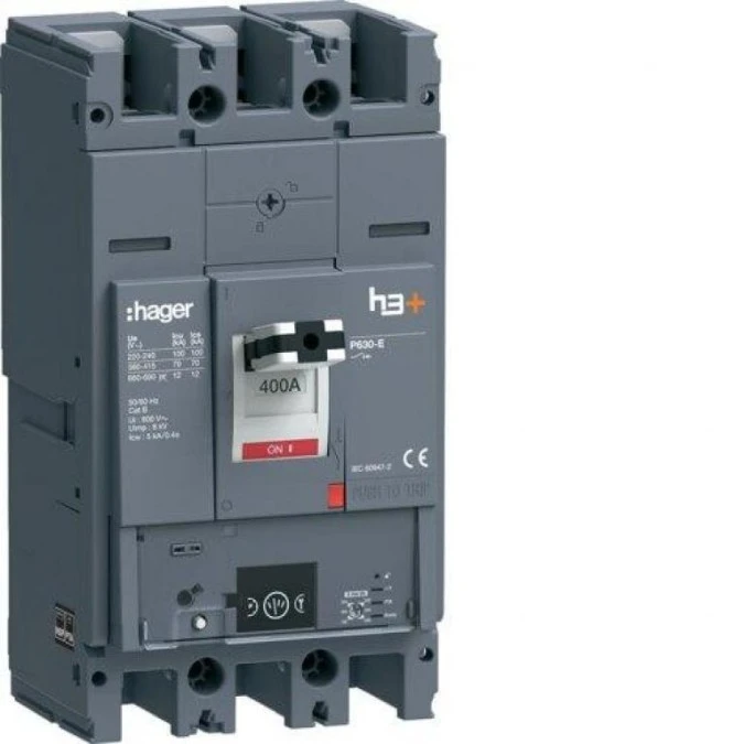 MCCB Wyłącznik mocy h3+ P630 Energy 3x400A 70kA HEW400NR - obrazek 1