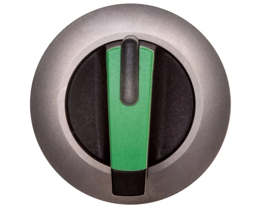 Napęd przełącznika 3 położeniowy I‑O‑II 30mm zielony podświetlany bez samopowrotu metal mat IP69k Sirius ACT 3SU1062‑2DL40‑0AA0 - obrazek 1