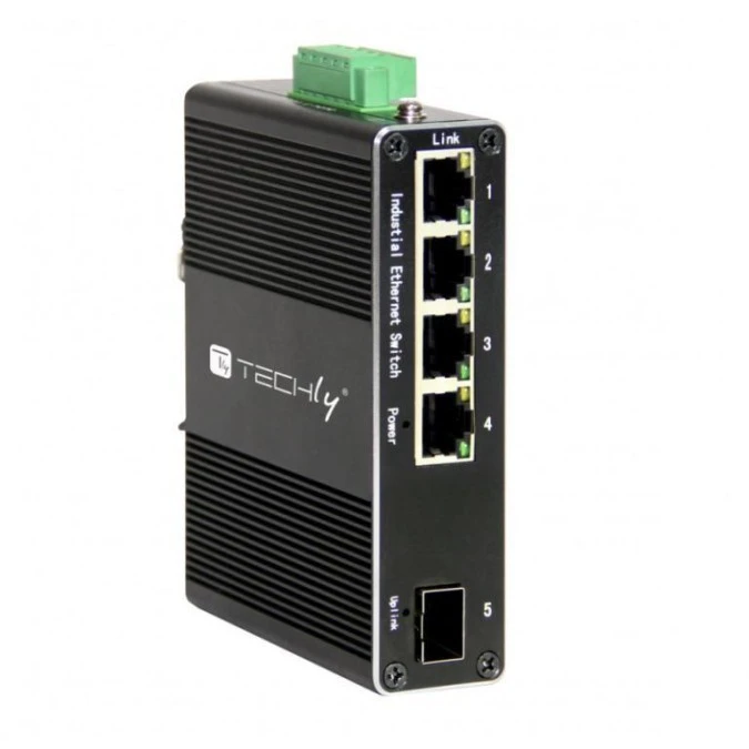 Media konwerter switch Ethernet 1000Base RJ45 na slot SFP, DIN, IP40