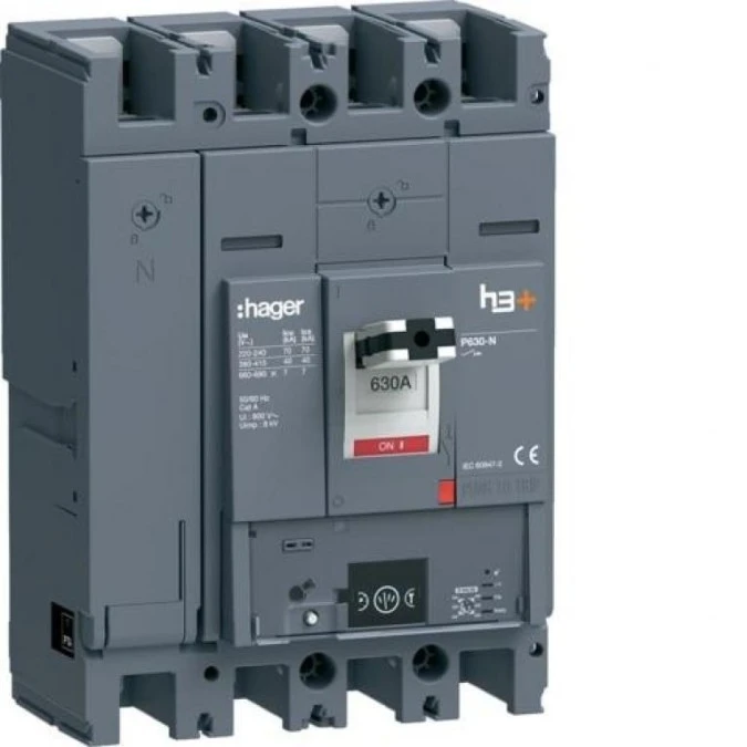 MCCB Wyłącznik mocy h3+ P630 Energy 4x630A 40kA HNW631NR - obrazek 1