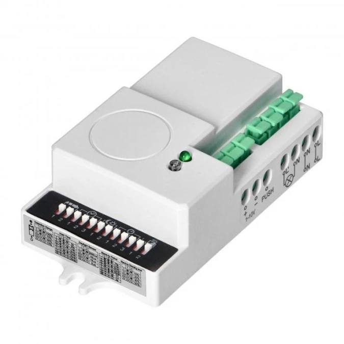 Mikrofalowy czujnik ruchu mini ze ściemniaczem, 360/180st. z regulacją zworkową, IP20, 1200W,OR‑CR‑269
