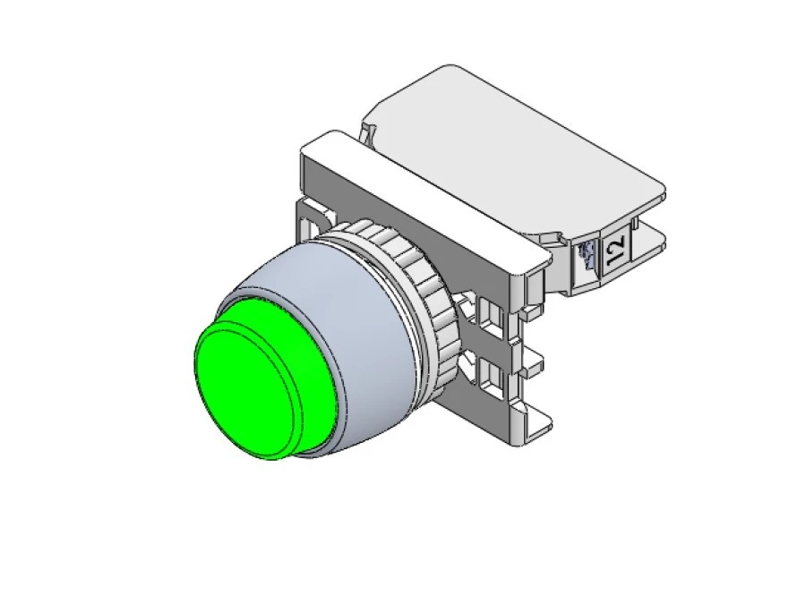 Napęd przycisku 22mm zielony z samopowrotem SP22‑WZ - obrazek 3