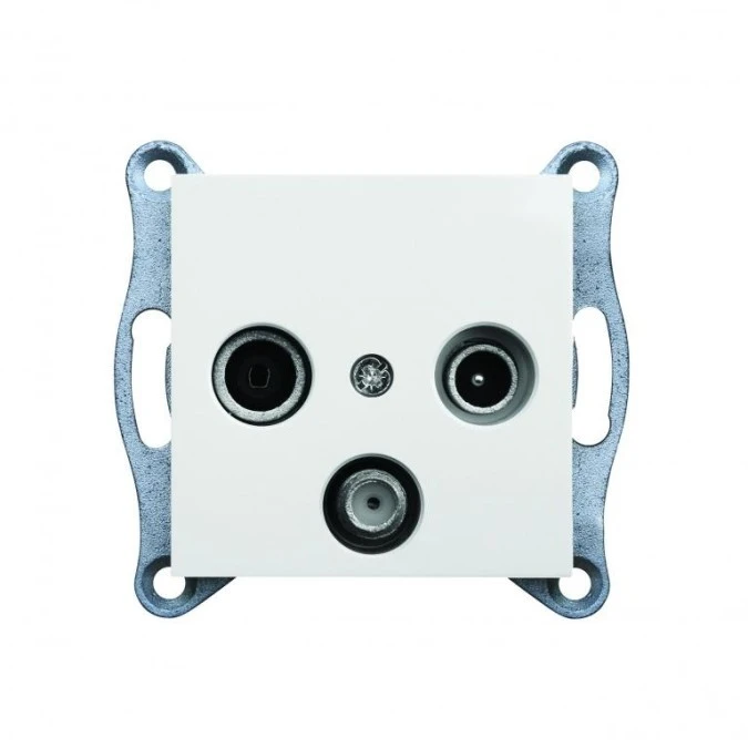 Lumina Gniazdo antenowe RTV‑SAT standard białe WL3110 - obrazek 3