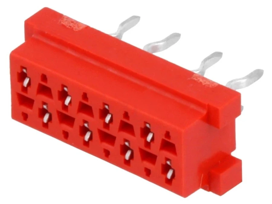Micro‑MaTch gniazdo żeńskie 8‑PIN THT na PCB Układ 2x4 7‑215079‑8 - obrazek 1