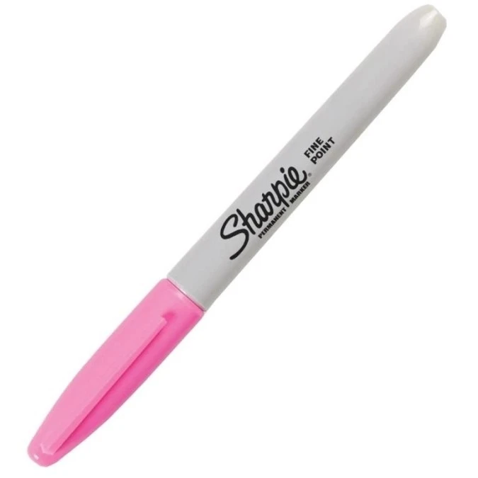 Marker permanentny różowy z końcówką 1,0mm wodoodporny Sharpie Fine - obrazek 3