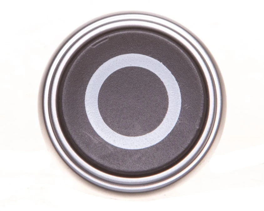 Napęd przycisku czarny z samopowrotem 22mm symbol O LPCB1102 - obrazek 2