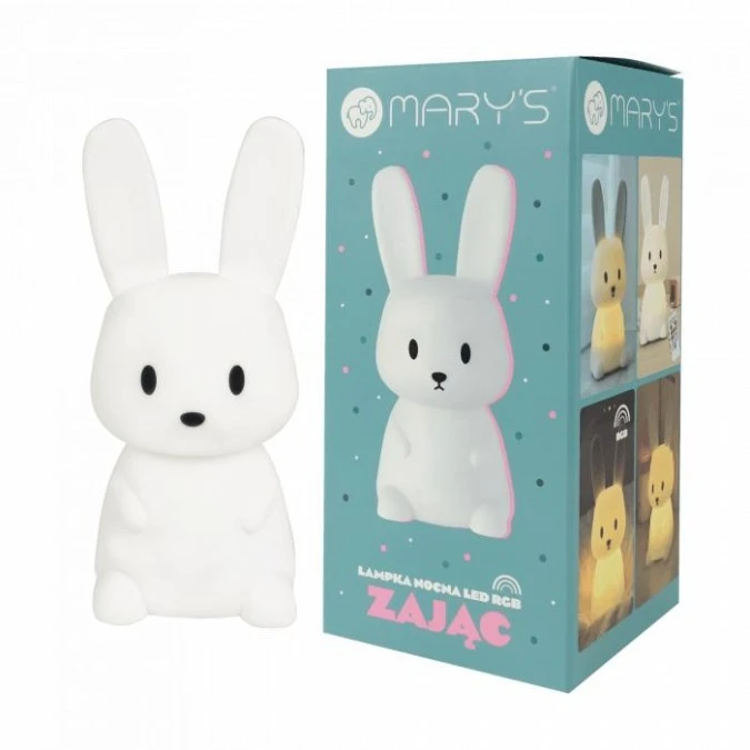 MARYS LAMPKA LED ZAJĄC MAŁY BIAŁY RGB+WW +RC - obrazek 3