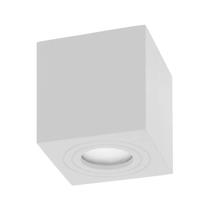 MEGY DLS GU10 downlight max 50W, IP54, kwadrat, biały, aluminium,AD‑OD‑6143WGU10