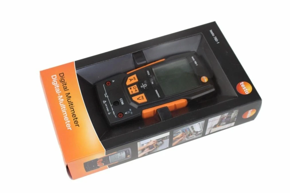 Multimetr cyfrowy / Miernik uniwersalny 0,1‑600 VAC/DC, 0,1mA‑10A AC/DC, 0,1‑40 MOm / Made in Germany / Testo 760‑1 - obrazek 2