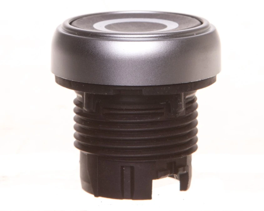 Napęd przycisku czarny z samopowrotem 22mm symbol O LPCB1102 - obrazek 1
