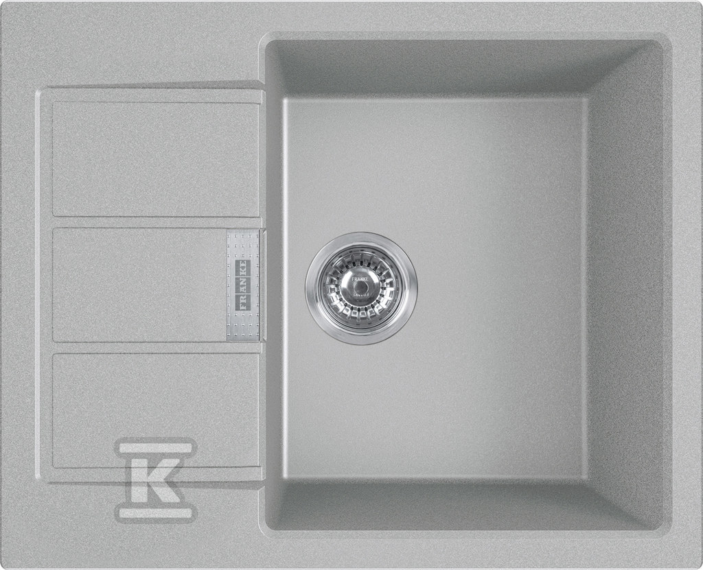 Zlewozmywak wbudowywany Tectonite® Sirius S2D 611-62 Kamienny Szary 143.0618.668 - obrazek 1