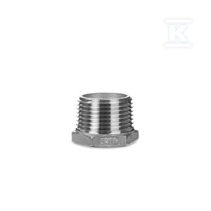 Złączka gwintowana ze stali nierdzewnej redukcyjna nakrętno-wkrętna 1 1/2″ x 3/8″ 6241-112038 Złączka gwintowana ze stali nierdzewnej redukcyjna nakrętno-wkrętna 1 1/2″ x 3/8″ 6241-112038