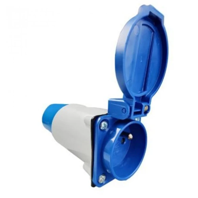 Marlanvil Adapter kempingowy wtyczka CEE 16A na 16A 250V gniazdo francuski standard przejściówka IP44 5682 6.8216.SFR - obrazek 3
