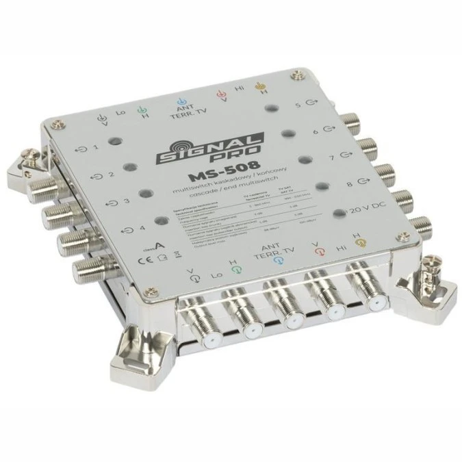 MULTISWITCH PRZELOTOWY MS‑508 5 WEJŚĆ / 8 WYJŚĆ SIGNAL PRO - obrazek 1