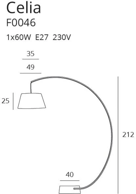 MAXLIGHT F0046 LAMPA PODŁOGOWA CELIA - obrazek 3