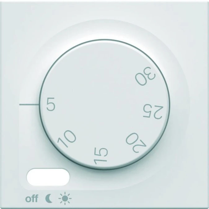 Lumina Płytka czołowa do regulatora temperatury biały WXD315P - obrazek 1